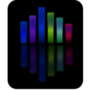 download Music Equalizer 4 clipart image with 225 hue color