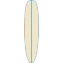 download Surfboard clipart image with 0 hue color