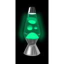download Lava Lamp Glowing Green clipart image with 45 hue color