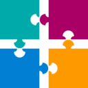 download Puzzle Pieces clipart image with 180 hue color