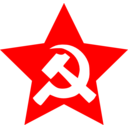 download Hammer And Sickle In Star clipart image with 0 hue color