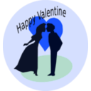 download Happy Valentine clipart image with 225 hue color
