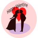 download Happy Valentine clipart image with 0 hue color