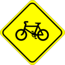 download Roadsign Watch For Bicycles clipart image with 0 hue color