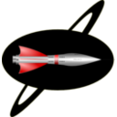 download 1950s Rocket Ship clipart image with 0 hue color