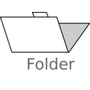 download Folder Labelled clipart image with 315 hue color