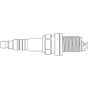 download Spark Plug clipart image with 0 hue color