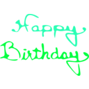 download Happy Birthday clipart image with 135 hue color