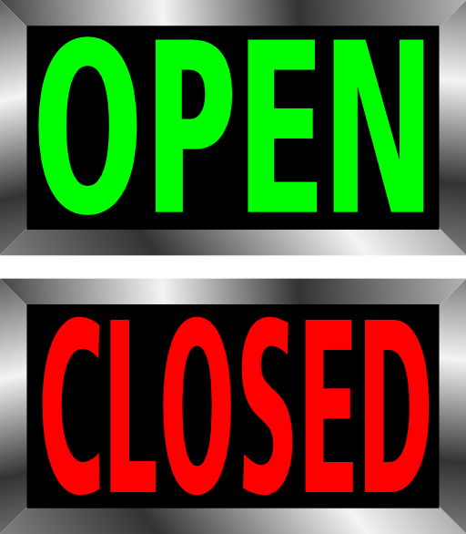 Open And Closed Signs