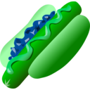 download Hot Dog clipart image with 90 hue color