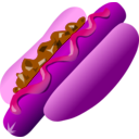 download Hot Dog clipart image with 270 hue color