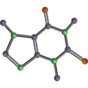 download Caffeine Molecule clipart image with 0 hue color
