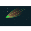 download Shooting Star 2 clipart image with 315 hue color