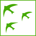 Eco Green Birds Icon