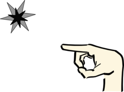 Hand Pointing At Star 2