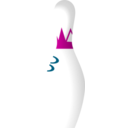 download Bowling Pin clipart image with 315 hue color