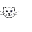 download White Cat clipart image with 90 hue color