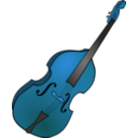 download Double Bass 1 clipart image with 180 hue color