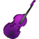 download Double Bass 1 clipart image with 270 hue color