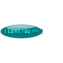 download I Love You 4 clipart image with 180 hue color