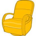 download Lounge Chair Red clipart image with 45 hue color