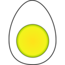 download Hard Boiled Egg clipart image with 0 hue color
