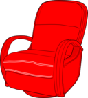 Lounge Chair Red