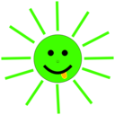 download Funny Sun Face Cartoon clipart image with 45 hue color