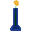 download Flower In Vase clipart image with 0 hue color
