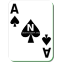 download White Deck Ace Of Spades clipart image with 90 hue color