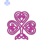 download Celtic Shamrock clipart image with 225 hue color