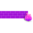 download Firewall 2d clipart image with 270 hue color