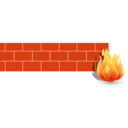 download Firewall 2d clipart image with 0 hue color
