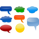 download Speech Bubbles clipart image with 0 hue color
