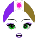download Pretty Kurdistan Girl Smiley Emoticon clipart image with 270 hue color