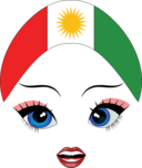 Pretty Kurdistan Girl Smiley Emoticon