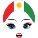 download Pretty Kurdistan Girl Smiley Emoticon clipart image with 0 hue color