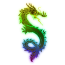 download Rainbow Dragon clipart image with 45 hue color