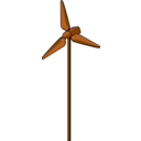 download Wind Turbine Green clipart image with 270 hue color