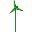 download Wind Turbine Green clipart image with 0 hue color