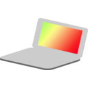 download Laptop Simple Icon clipart image with 45 hue color