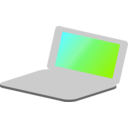 download Laptop Simple Icon clipart image with 135 hue color