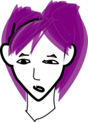 Girl With Purple Hair