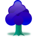 download Tree clipart image with 135 hue color