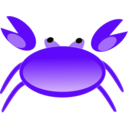 download A Red Crab2 clipart image with 270 hue color