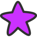 download Star Soft Edges clipart image with 225 hue color