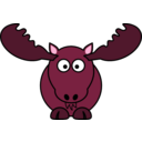download Cartoon Moose clipart image with 315 hue color