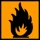 download Xtremely Flammable clipart image with 0 hue color