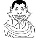 download Vampire clipart image with 180 hue color