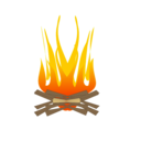 download Fire clipart image with 0 hue color